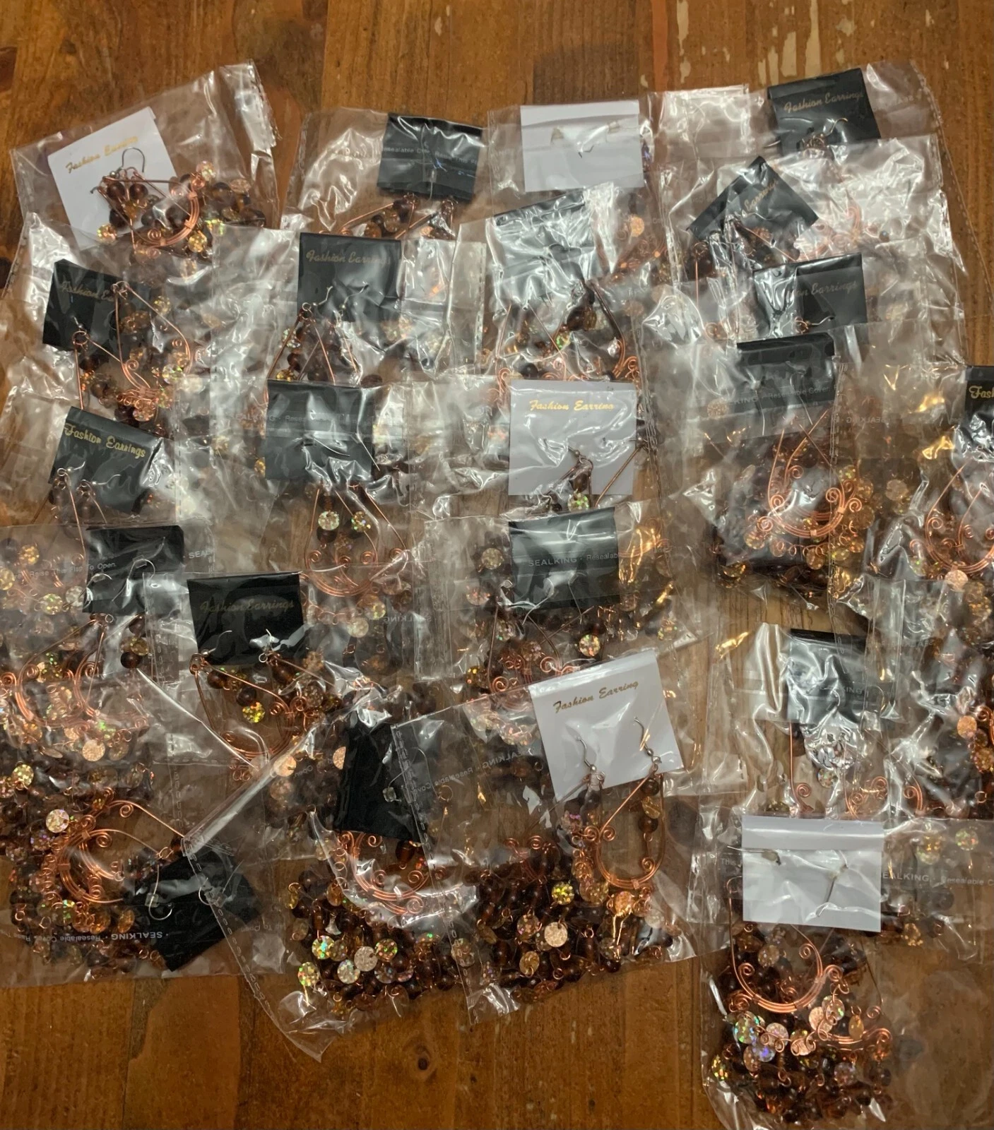 23 Pairs of New Beaded Dangle Hook Earrings - photo 3