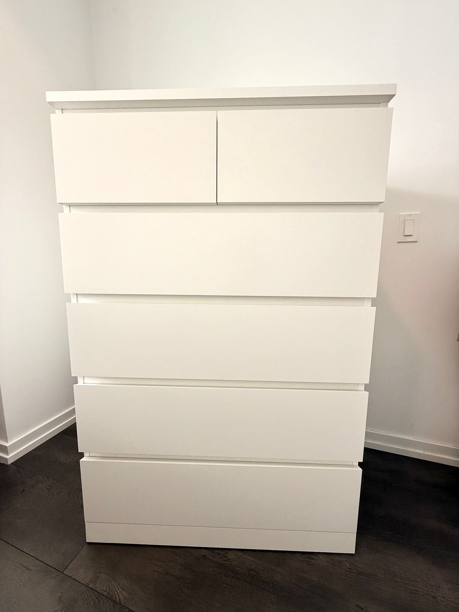 IKEA MALM 6-Drawer Dresser (White)
