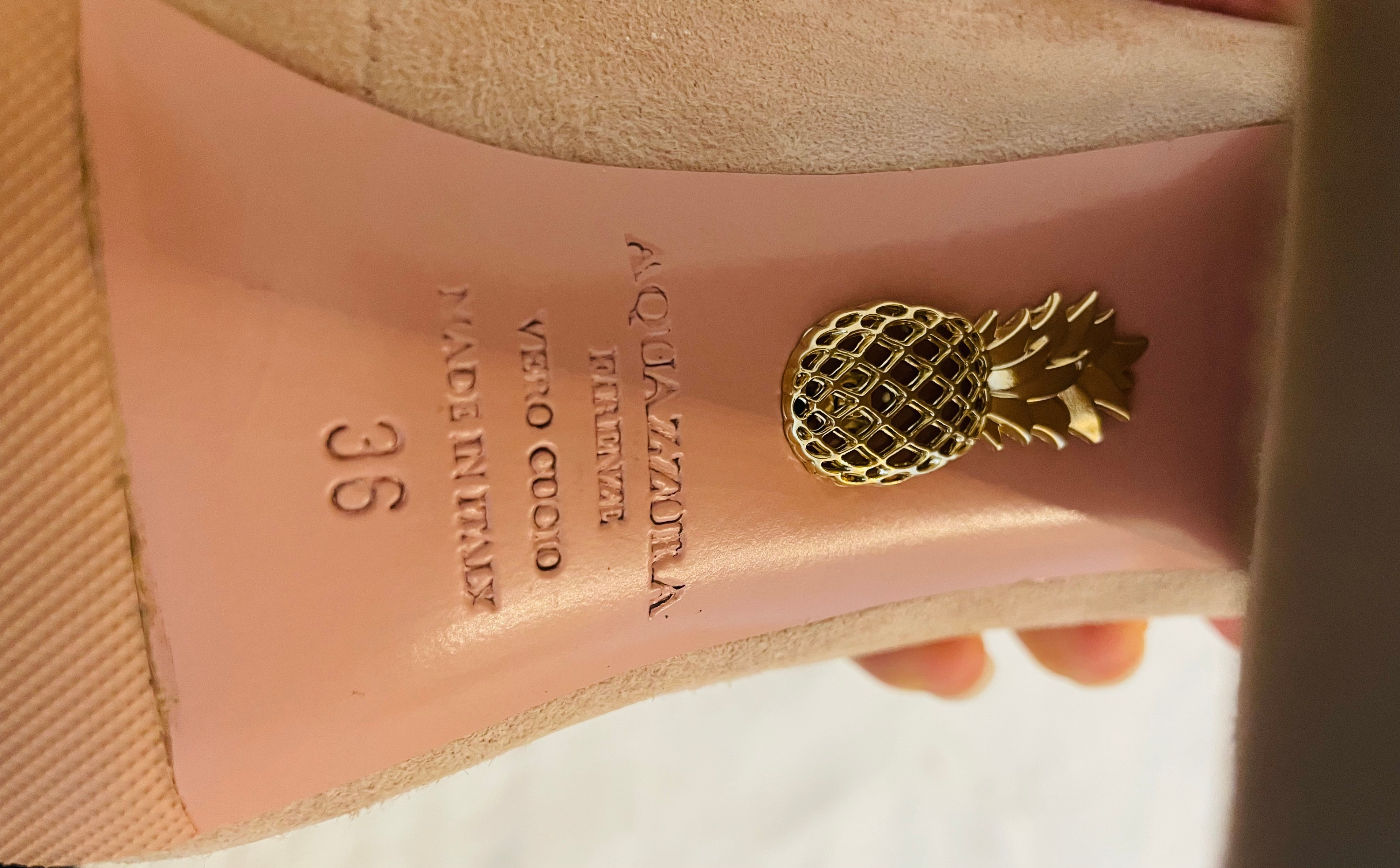 Aquazzura Firenze Suede Pumps Sz 36 - photo 3