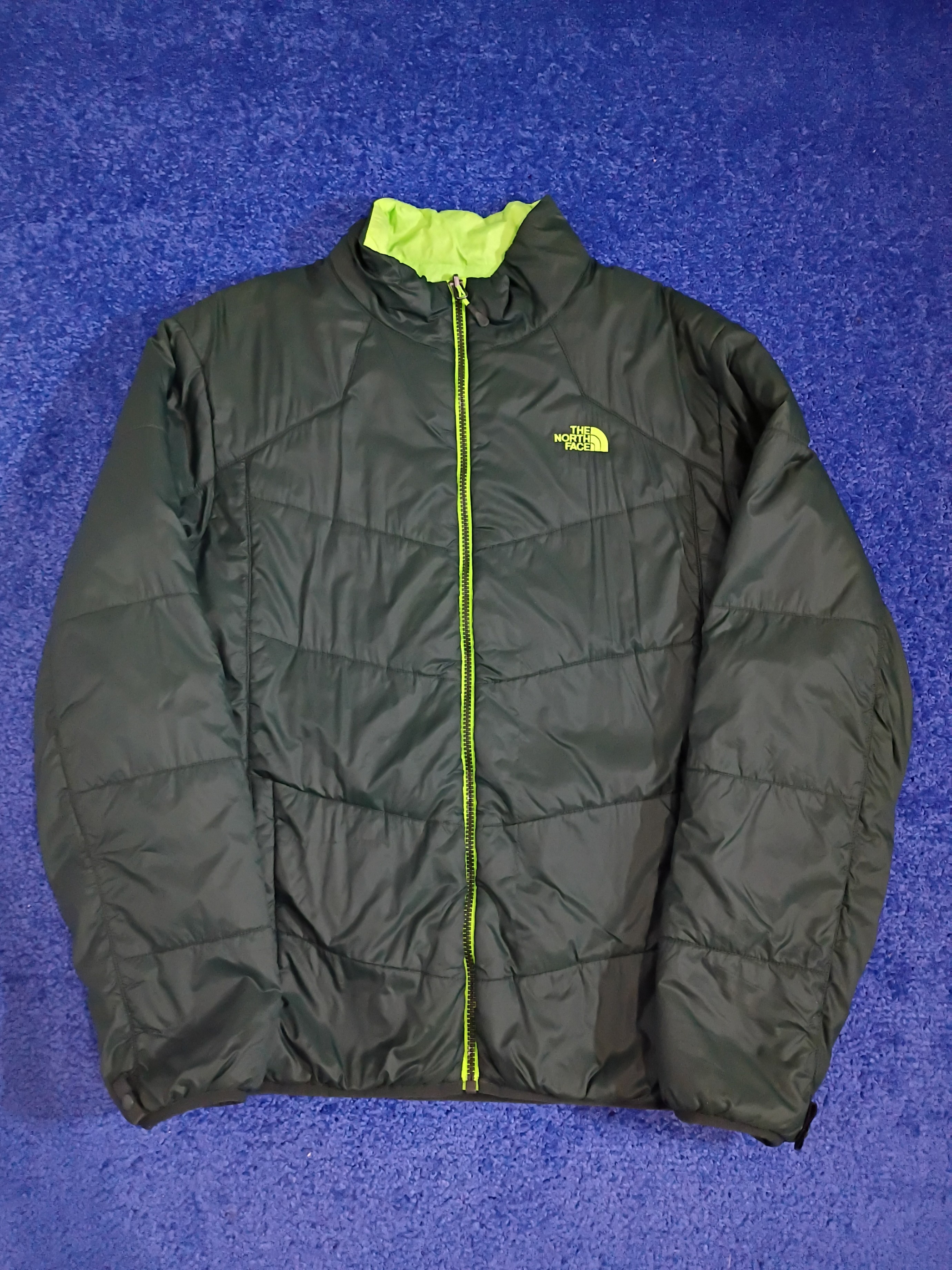 Large - North Face - Zip up Jacket - Green