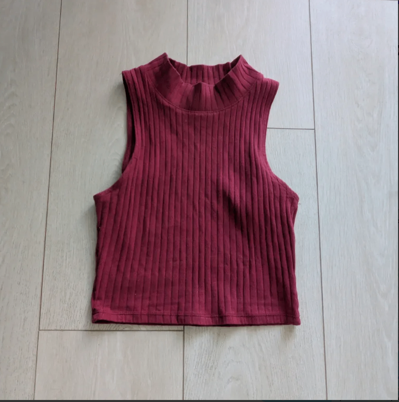 Ribbed Crop Top - Size S