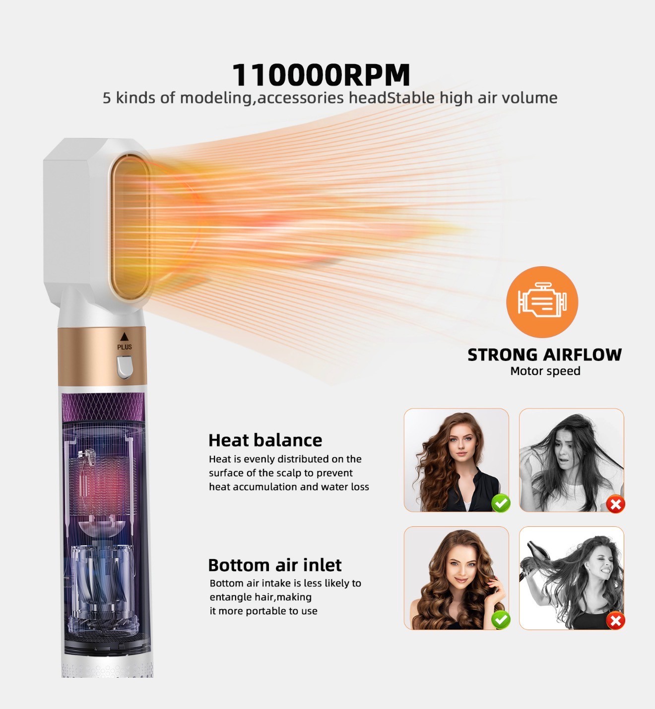 NEW 5-in-1 Hot Air Brush & Multi-Styler - photo 4