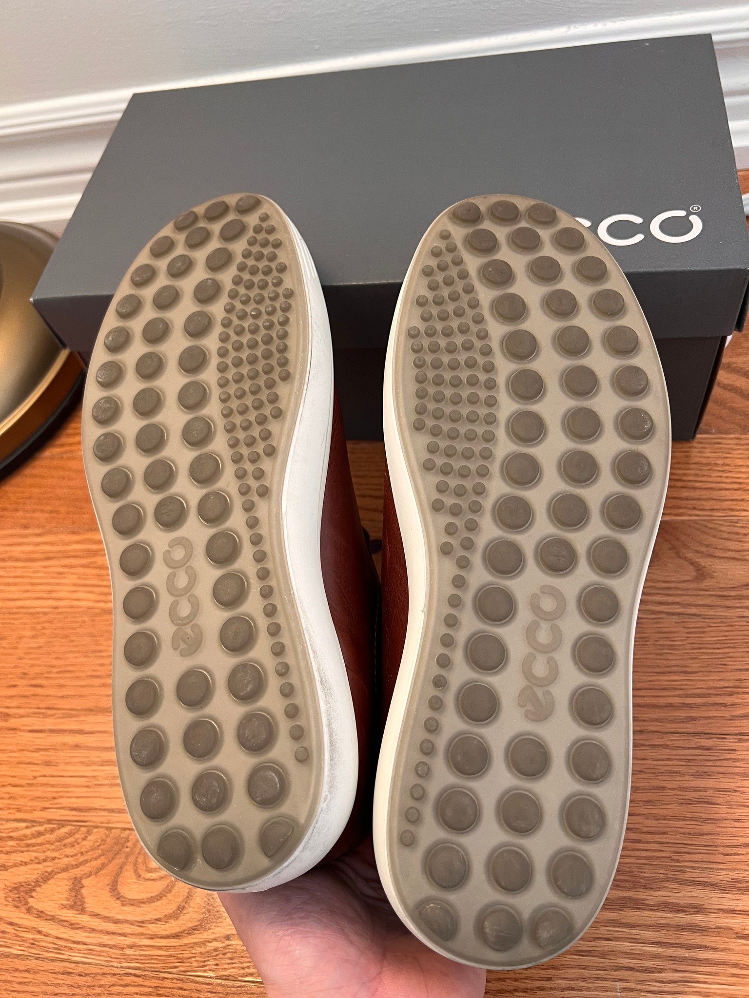 Ecco brown leather sneakers (EU42) - photo 5