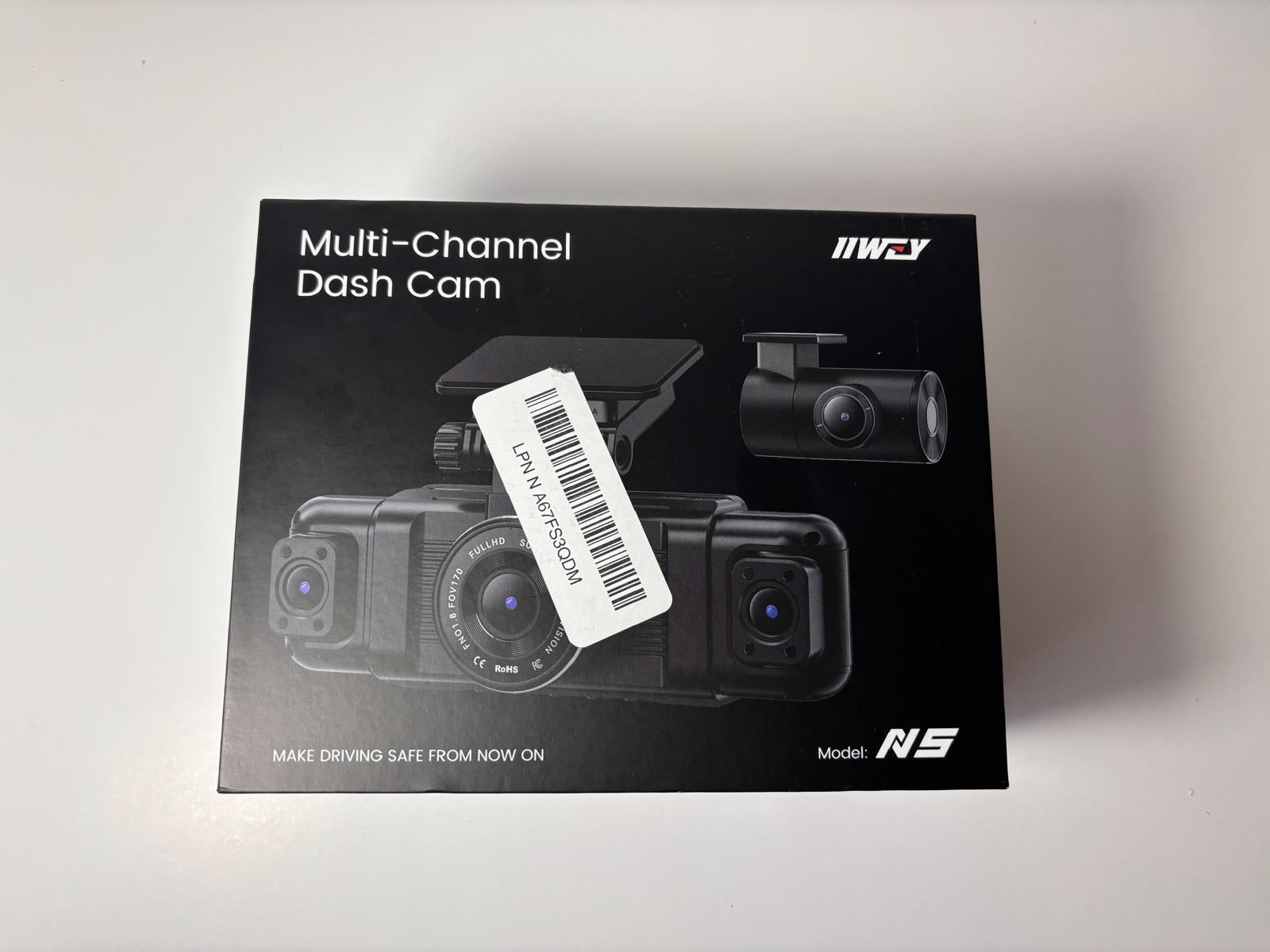 NEW OPEN BOX 4 Channel Dash Cam 1080P + 128GB SD Card