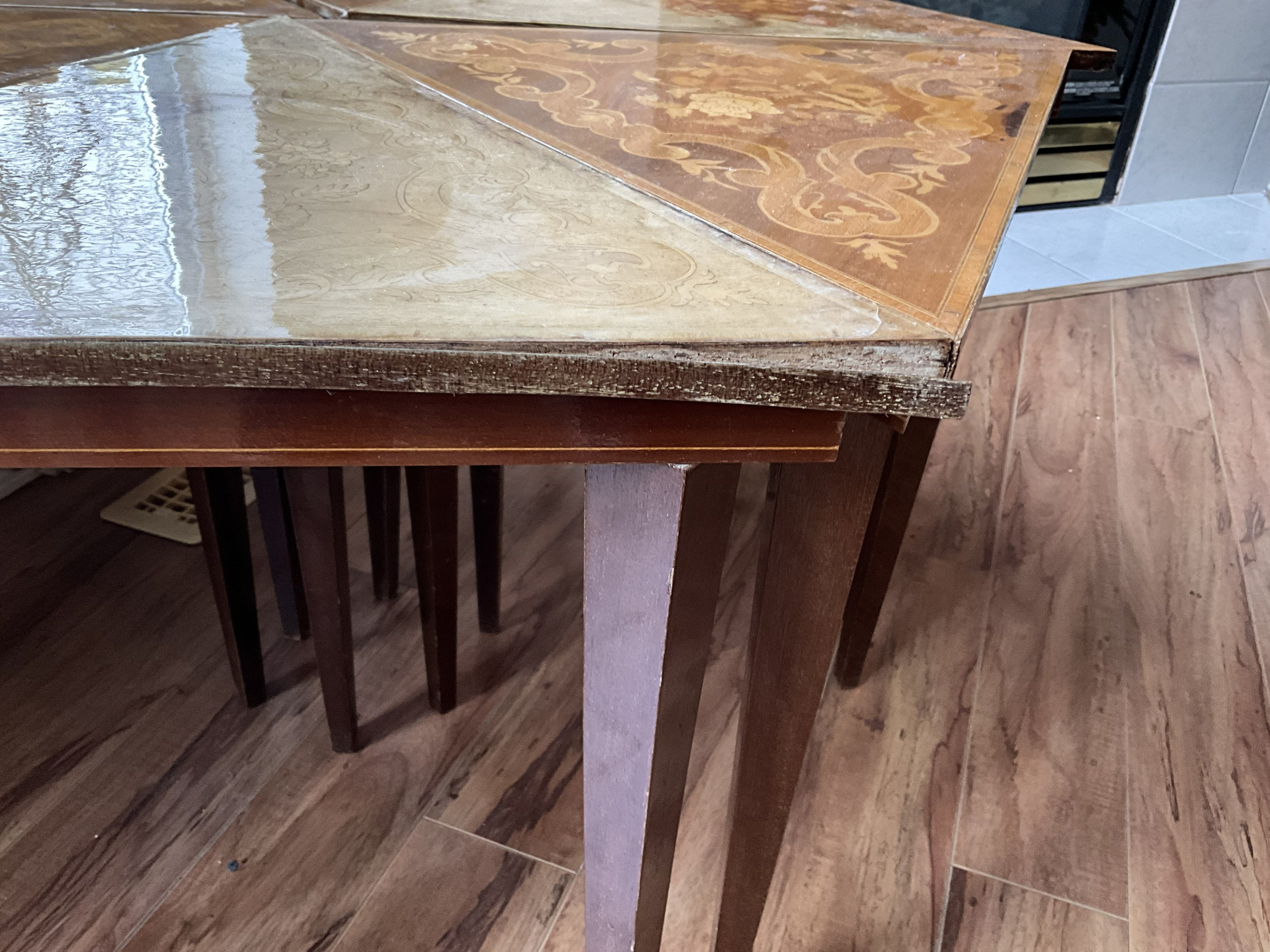 Vintage Sorrento-style Inlaid Wood Italian Marquetry tables - photo 5