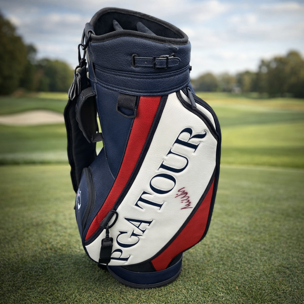 Authentic PGA Tour Golf Bag - autographed by Mike Weir