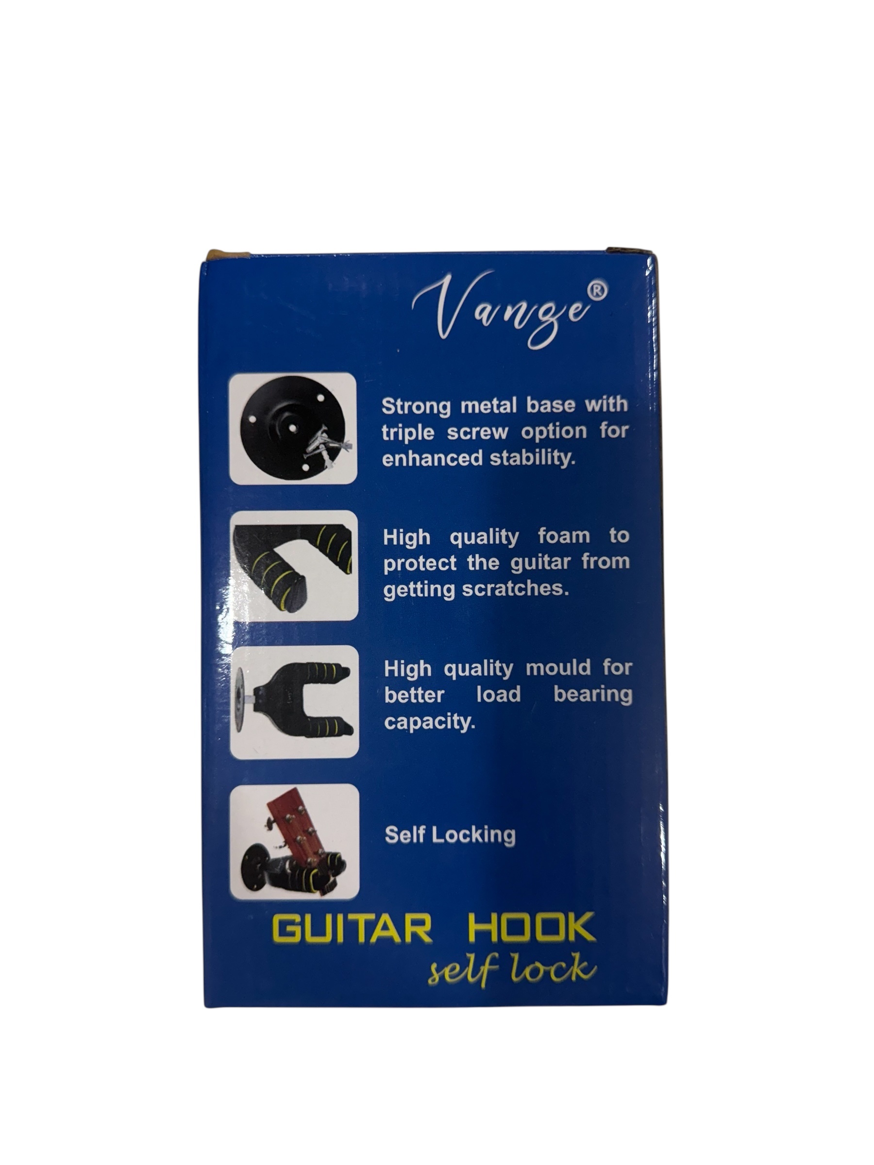 Guitar Wall Mount, Auto Lock Walnut Guitar Wall Hangers - photo 2