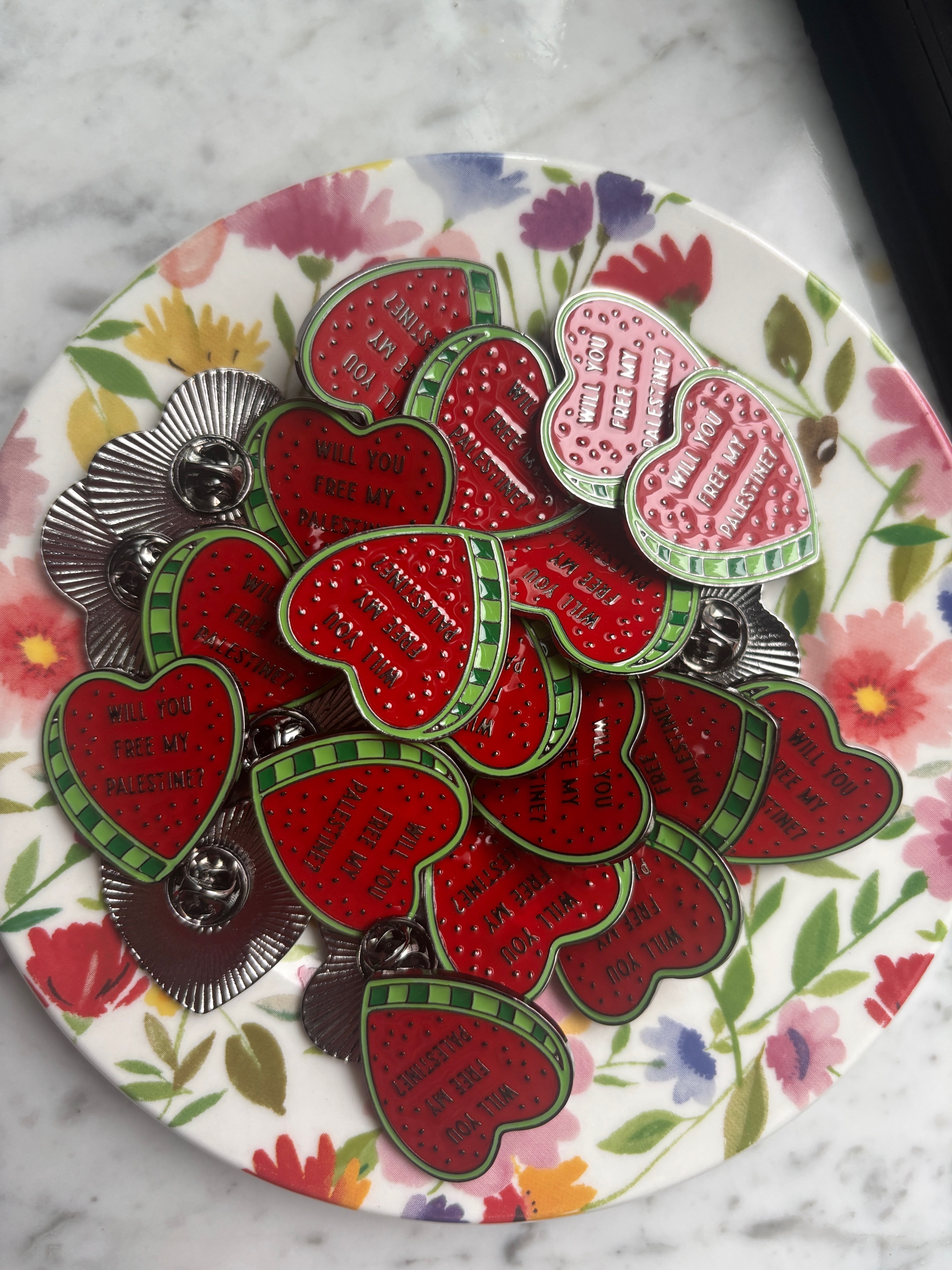 Watermelon Heart - Palestine Pin - photo 2