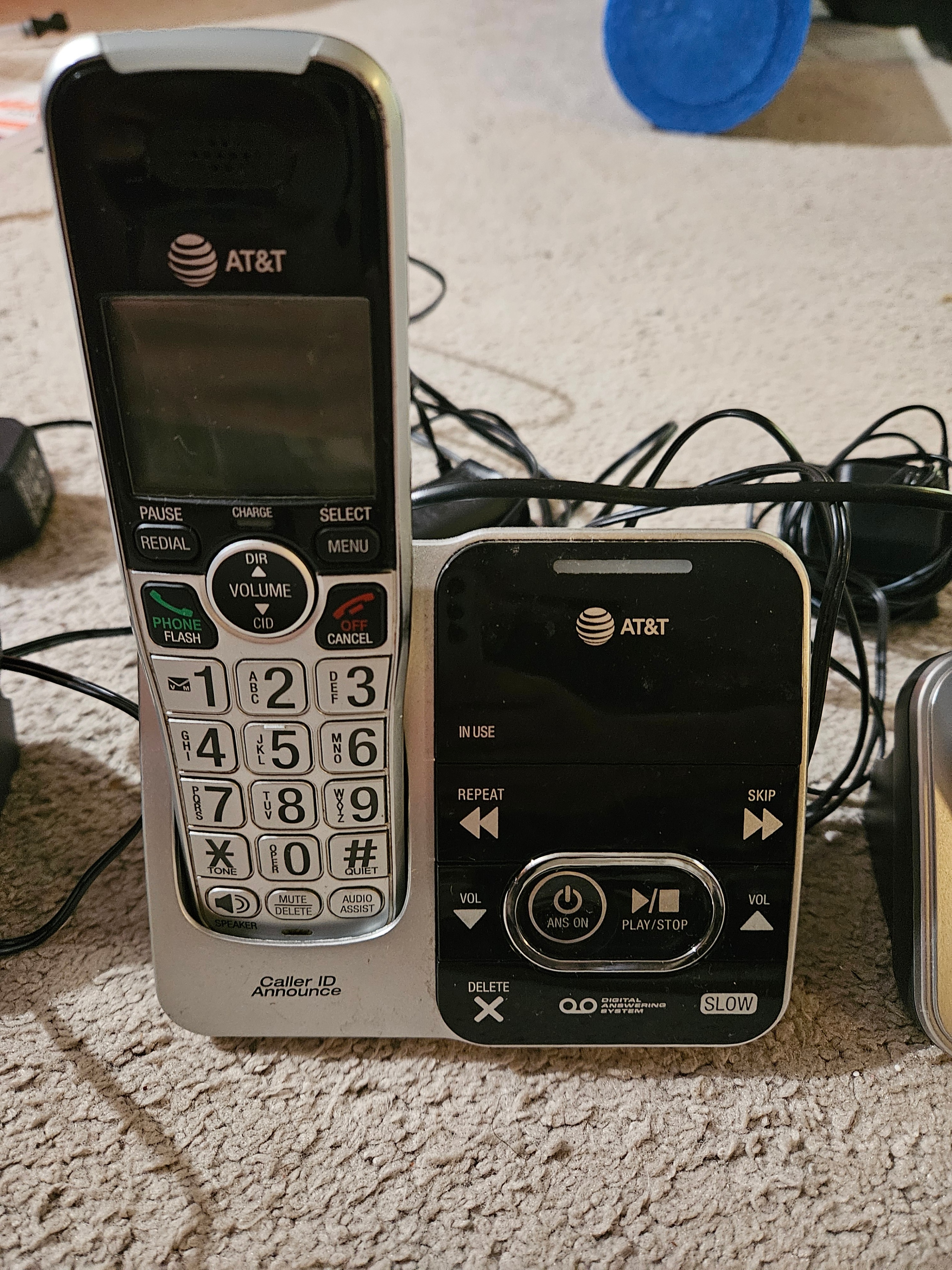 AT&T Big Button Cordless Phone Set, 3 Handsets, Senior Friendly - photo 2