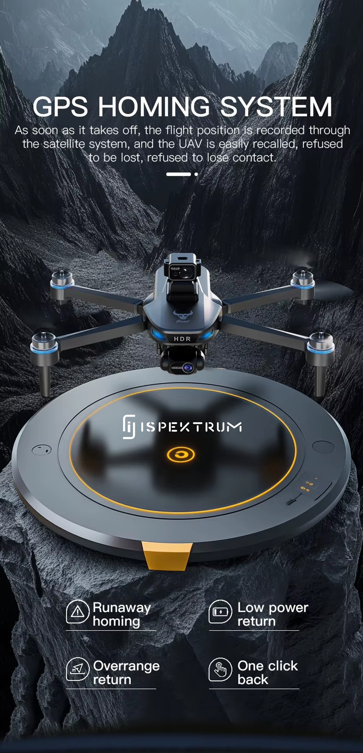 GT109 Mini Drone (www.ispektrum.ca) 30 Minutes Flight HD Camera - photo 4