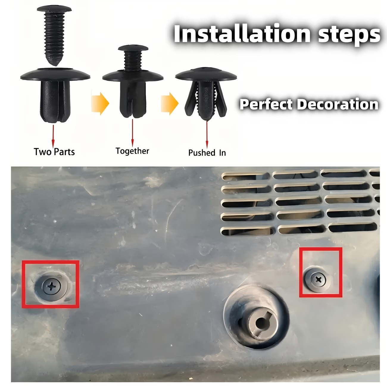 Durable Plastic Rivets Fasteners 8mm - photo 2