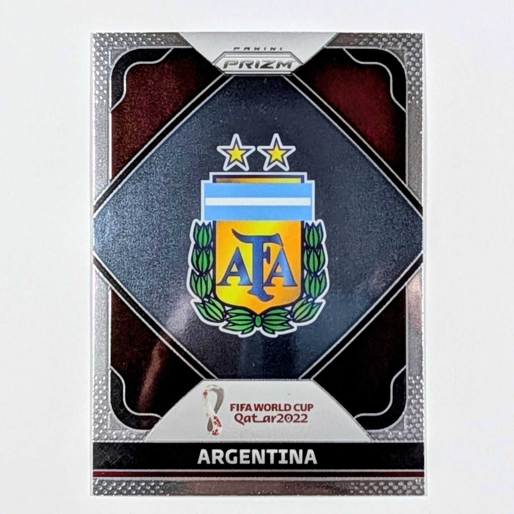 2022 Panini Prizm World Cup Argentina Team Badge Silver Prizm #1