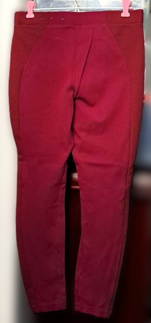 Reitmans Hyba Sculptor Active Dress Pants Burgundy Moto Design - photo 4
