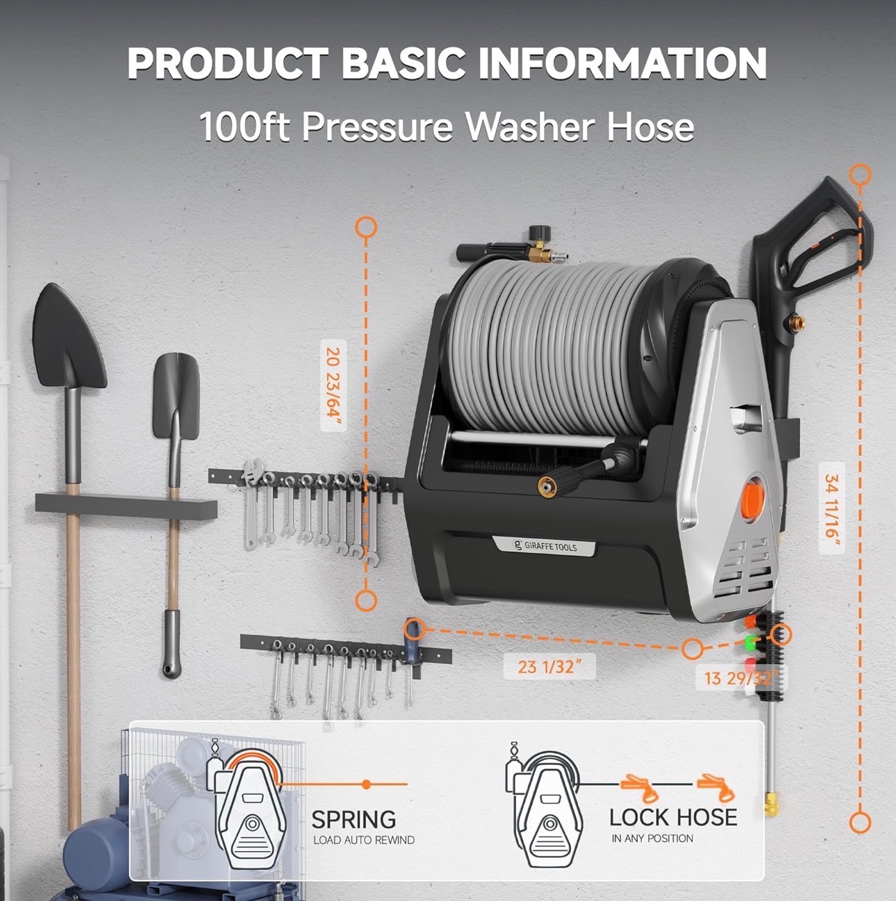 Giraffe Tools Wall Mounted Pressure Washer G30+ 2900-PSI 2.2-GPM - photo 4