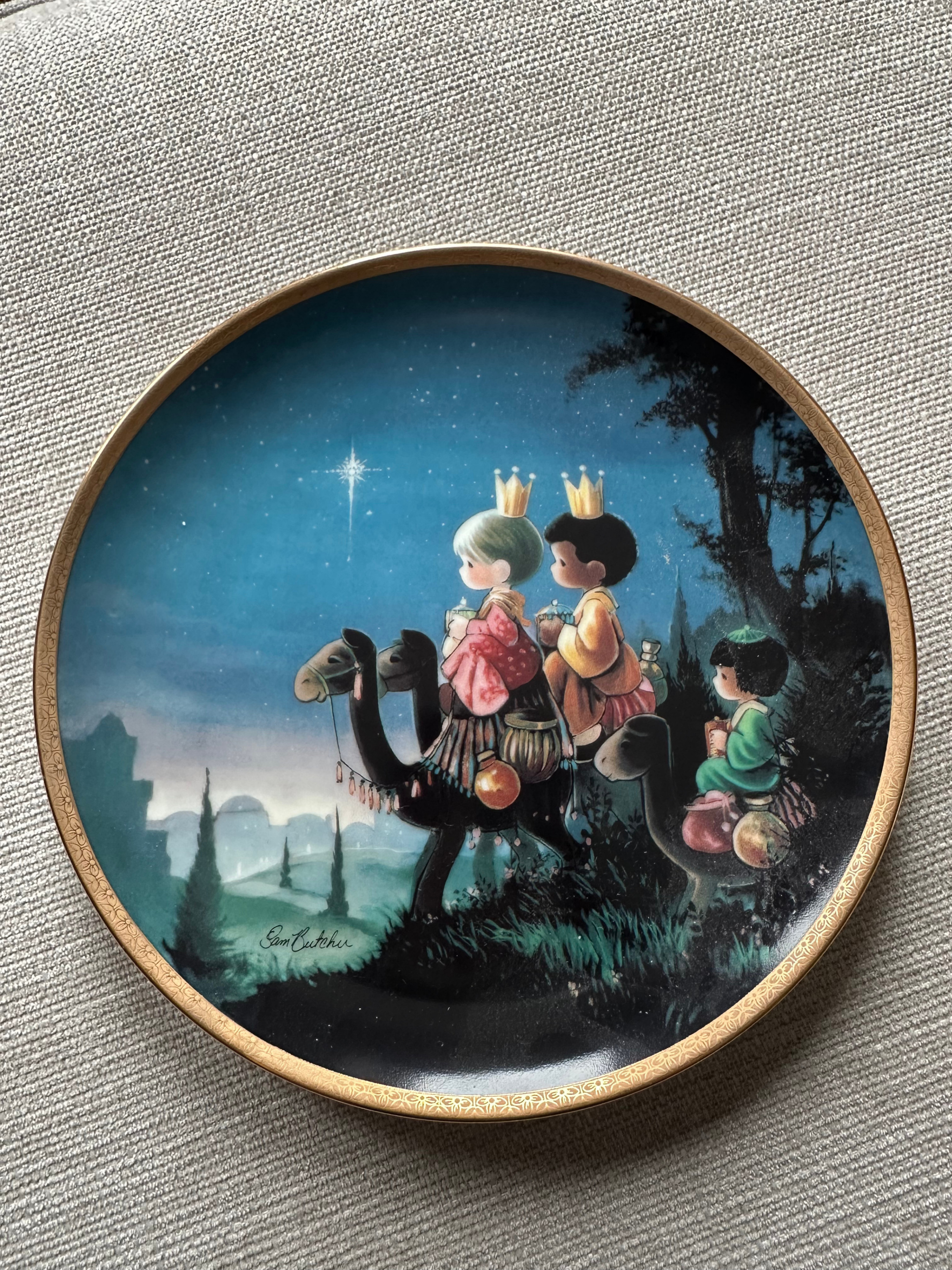 Precious Moments 'They Followed the Star' Plate