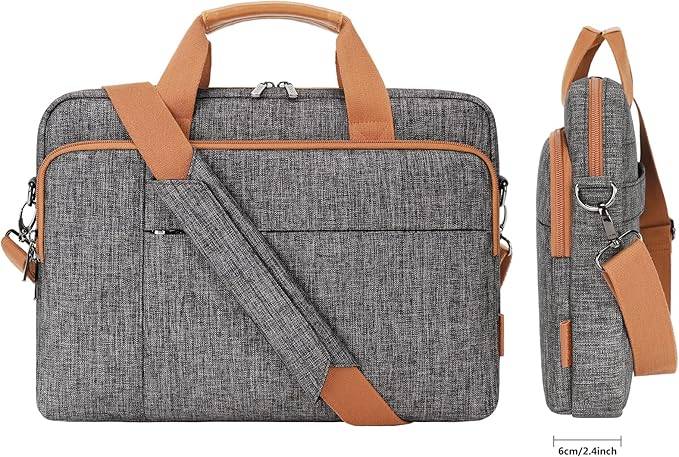 DOMISO 15.6 inch Laptop Bag Business Briefcase Water-resistant - photo 2