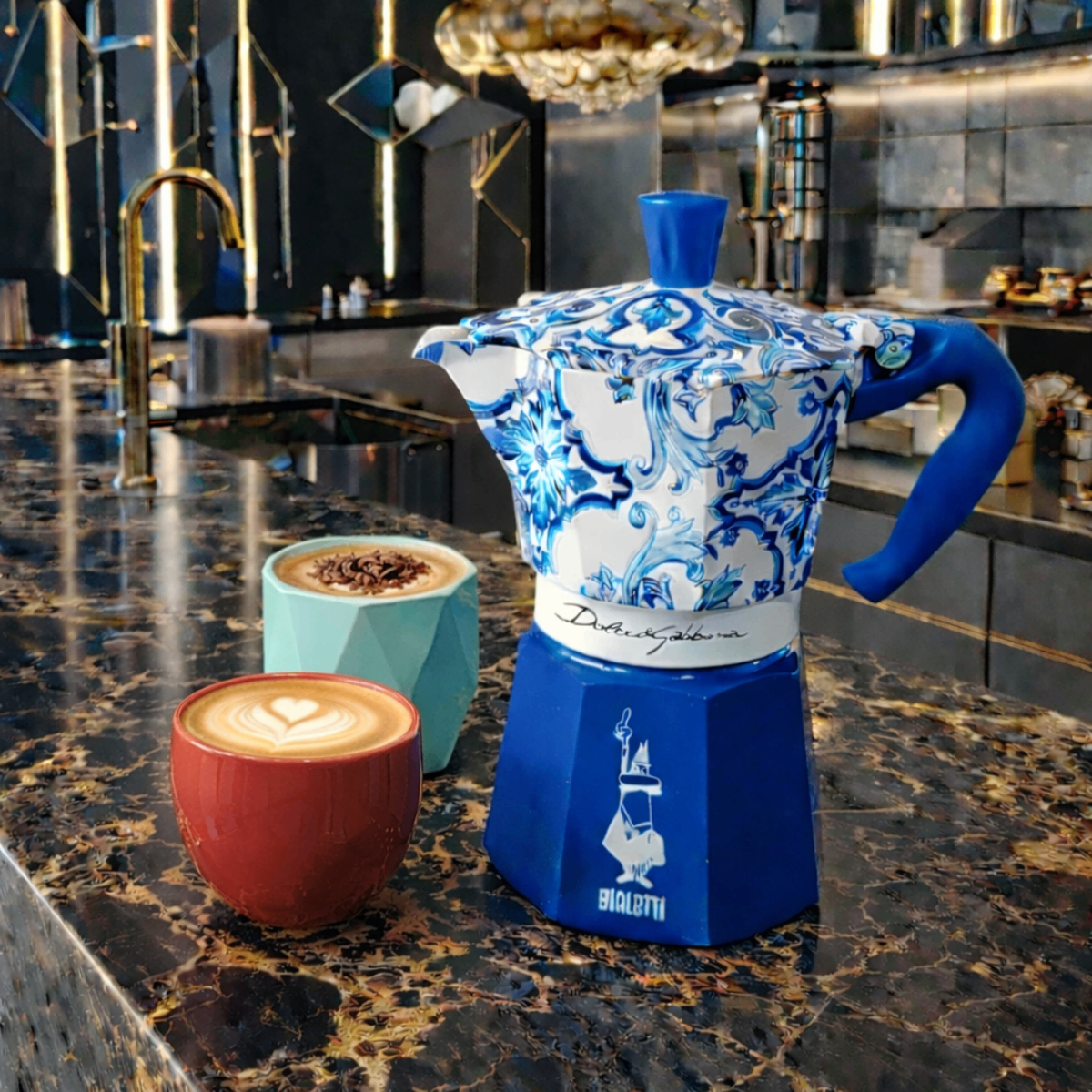STORE PRICE $185-SEALED UNOPENED Dolce & Gabbana 3 Cup MoKa
