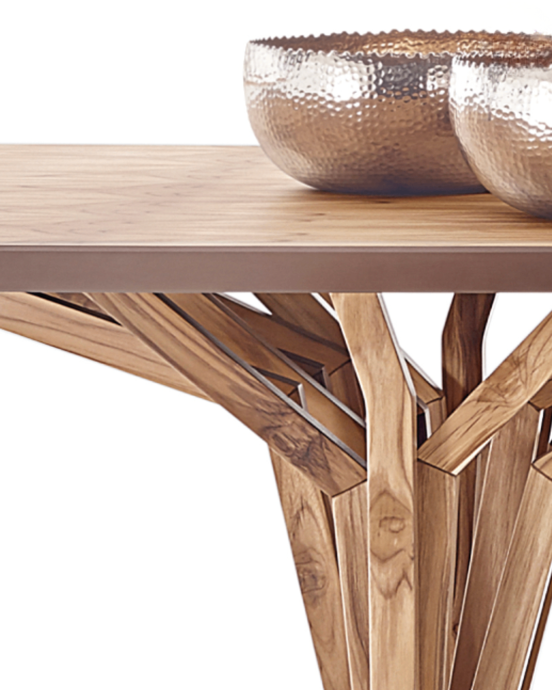 Sculptural Solid Wood Dining Table (Seats 8) – Must Sell - photo 5