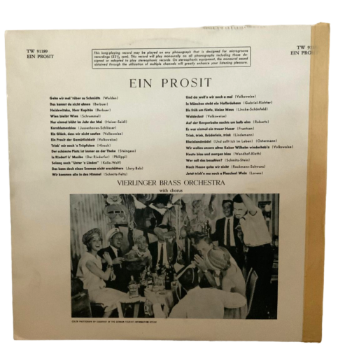 Vierlinger Brass Orchestra With Chorus* – Ein Prosit  LP - photo 2