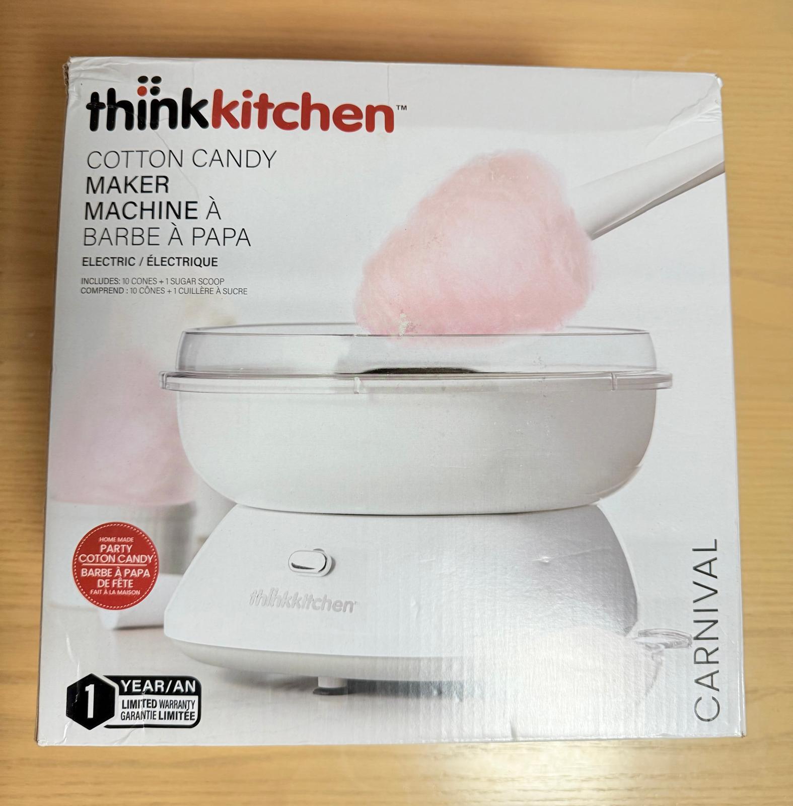 Thinkkitchen Carnival Cotton Candy Machine
