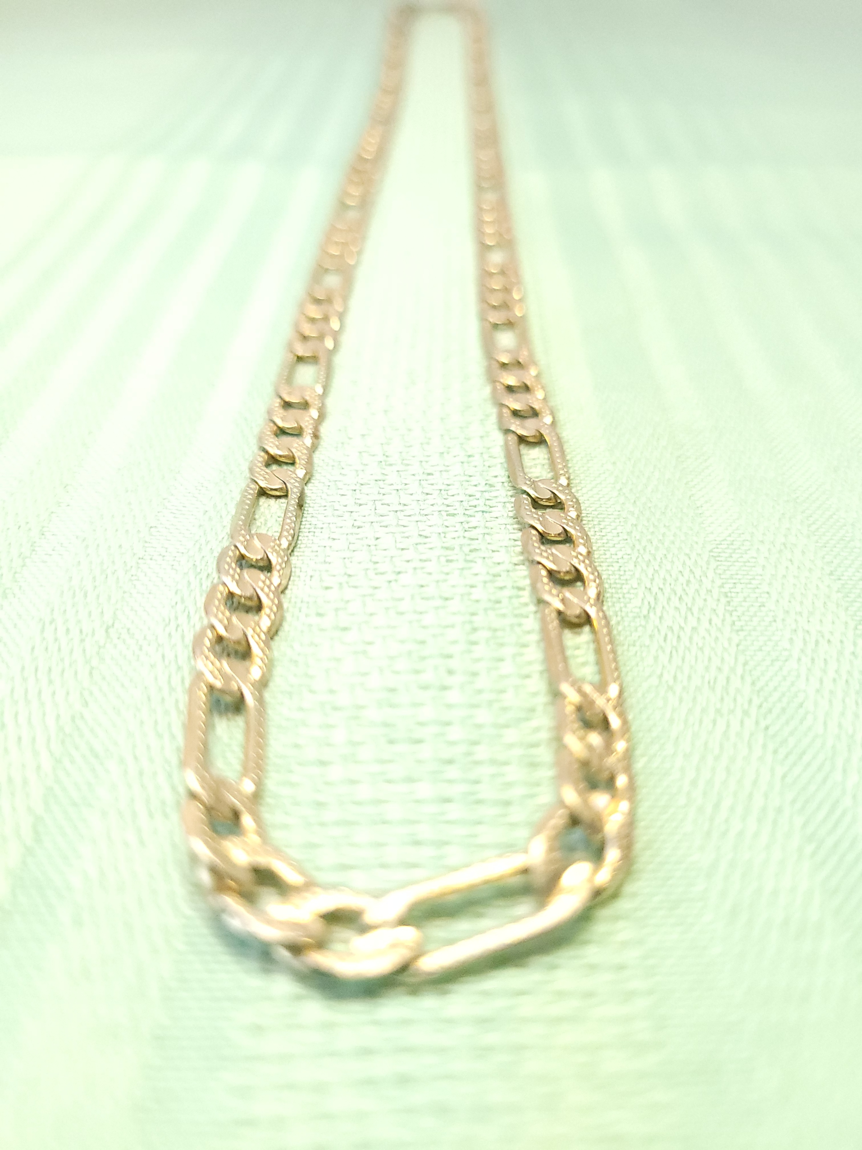 1990s Gold Toned Figaro Chain Necklace 24.25" 5mm Wide Italy - photo 2