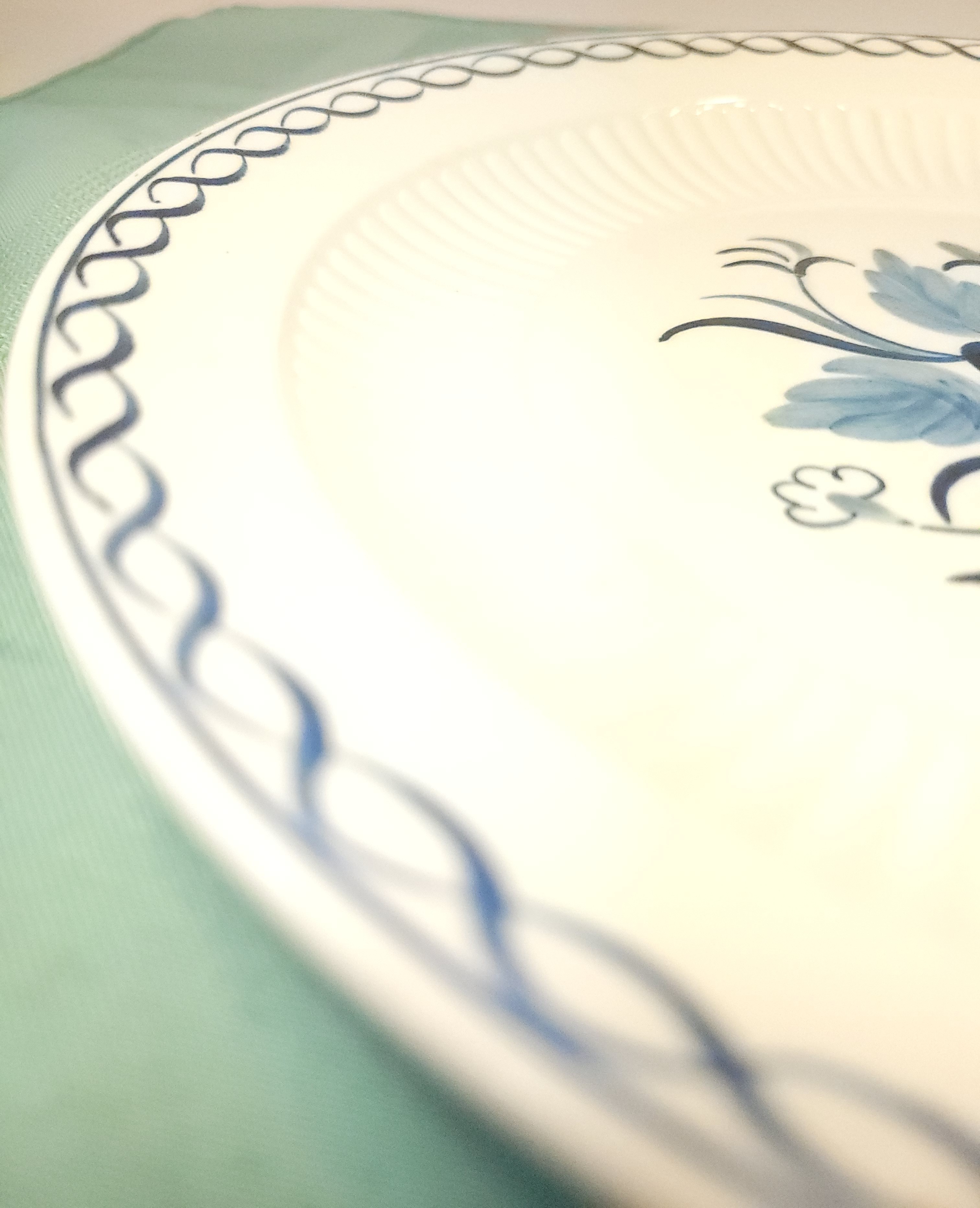 Adams England "Baltic" Ironstone Plate 10"Hand Painted 70s Eng. - photo 5
