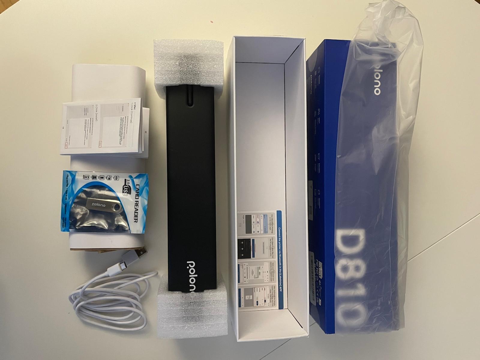 Portable Printer, D810 Bluetooth Thermal Printer WITH case