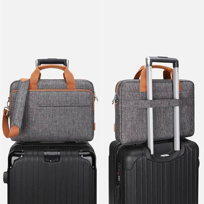 DOMISO 15.6 inch Laptop Bag Business Briefcase Water-resistant - photo 4