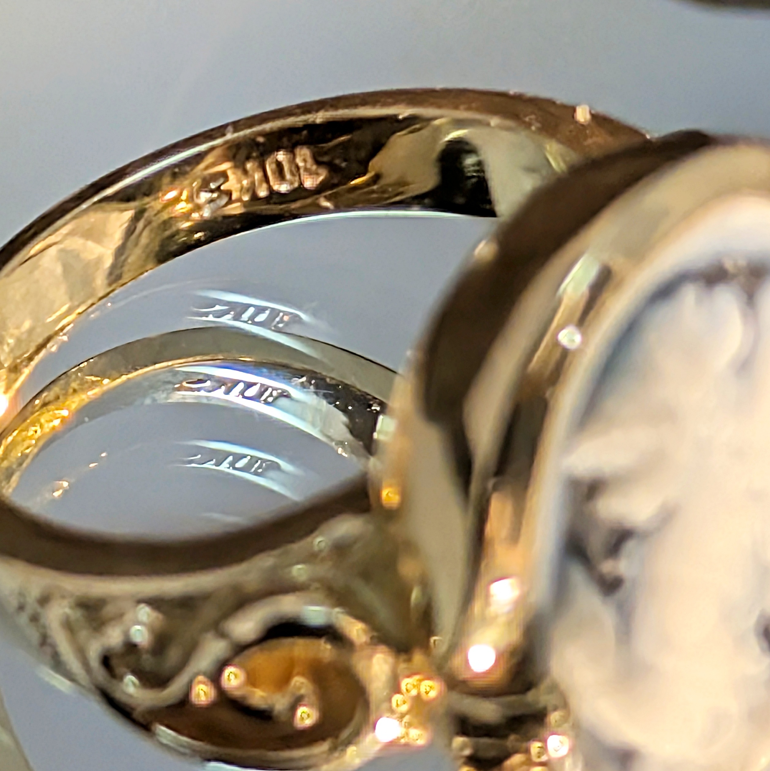 10K CAMEO RING - photo 4
