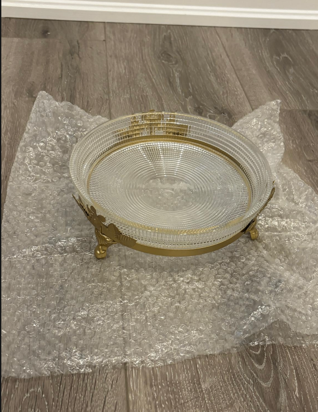 Glass and gold decorative bowl ✨🏺 - photo 3
