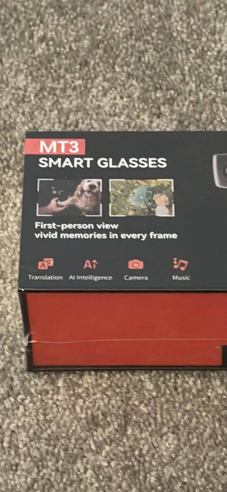 MT3 Smart AI Glasses 2gb w/ Camera/Translation – New in Box - photo 4