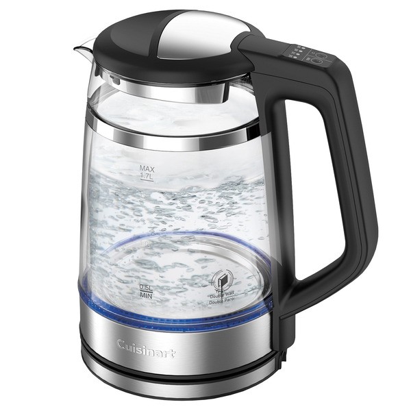 Cuisinart Glass Electric Kettle | Digital Temp Control | 1.7L