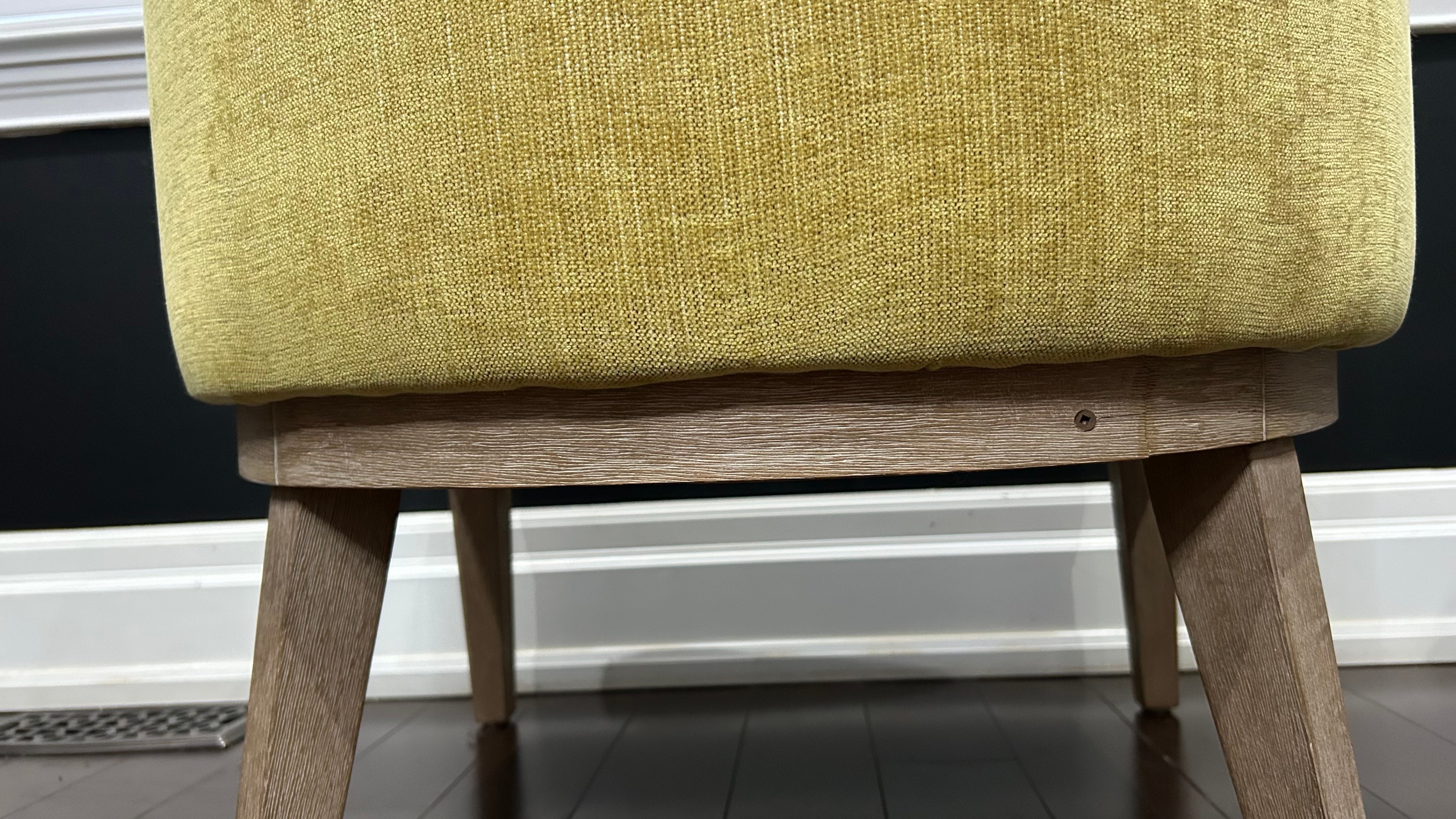 George Oliver Yellow & Oak Upholstered Barrel Chair - Wayfair - photo 5