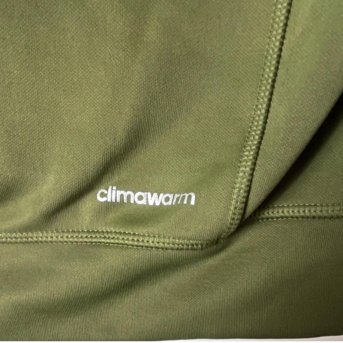 Adidas Climawarm Hoodie - Olive Green, Size Small - photo 5