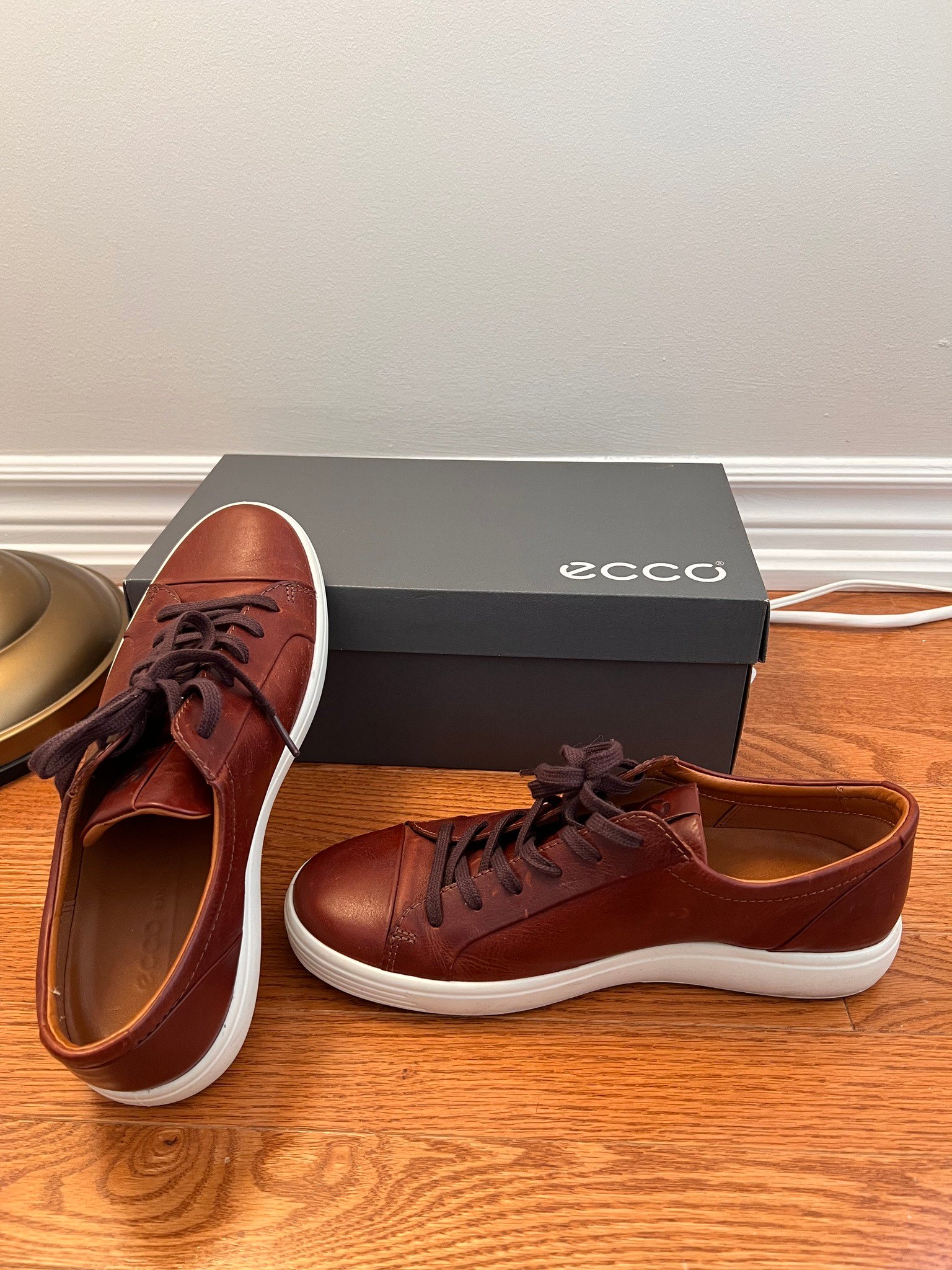 Ecco brown leather sneakers (EU42) - photo 3