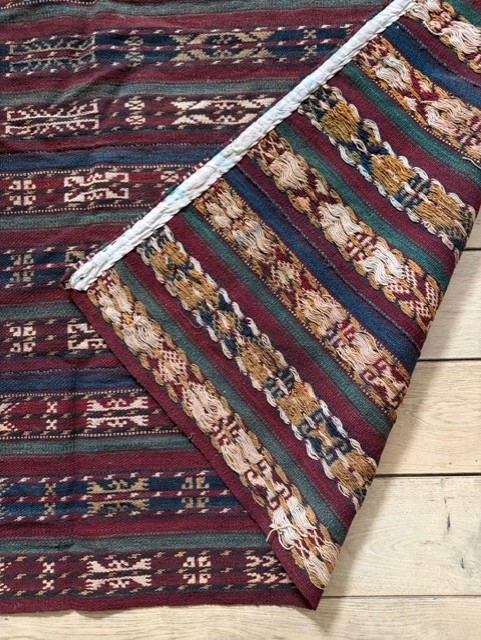 Central Asian Vintage Wool Handwoven Rug - photo 5