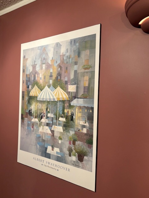 Large Mounted European Café Art Prints (Set of 4) - photo 2