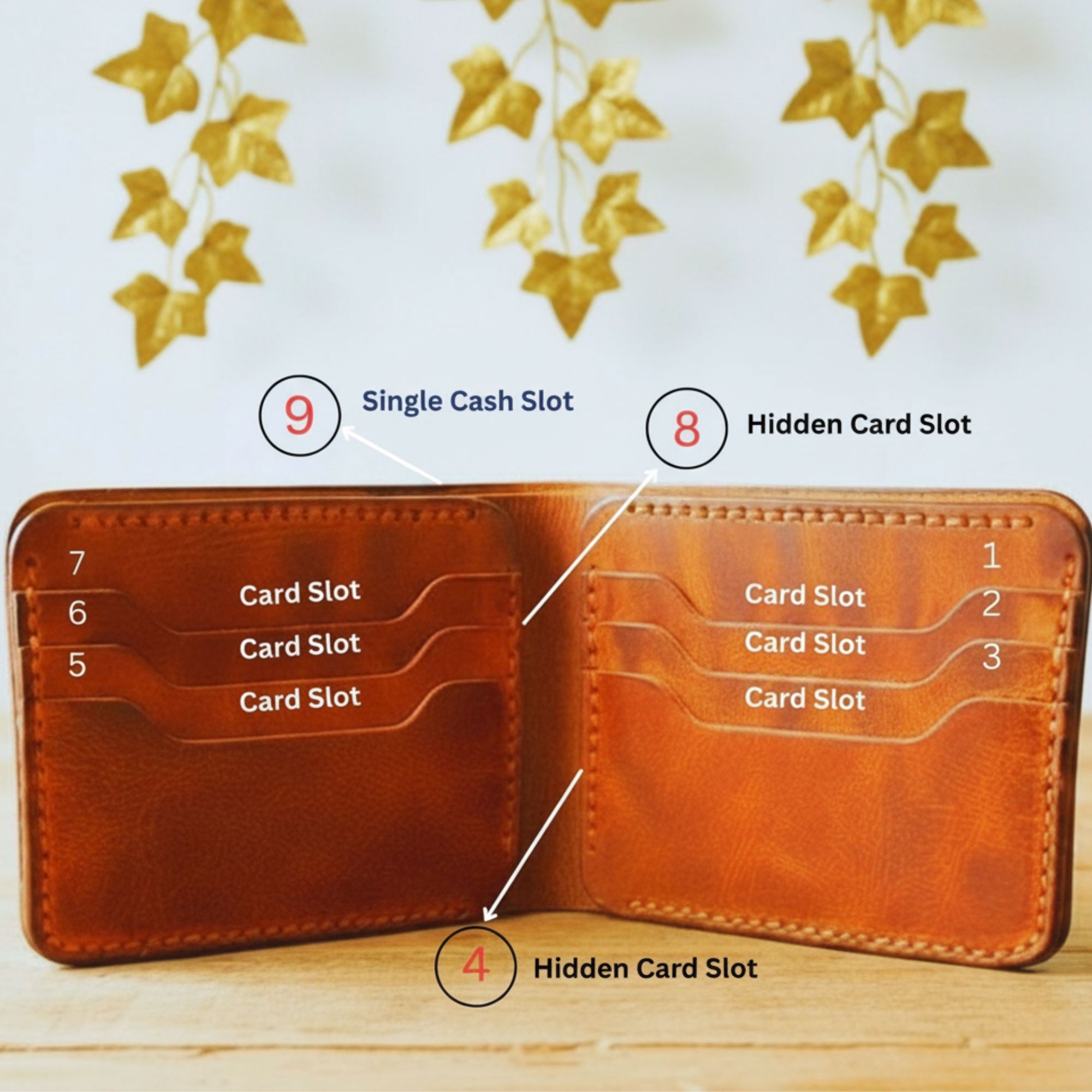 Rugged Buffalo Leather Men’s Wallet with Running Horse Engraving - photo 4