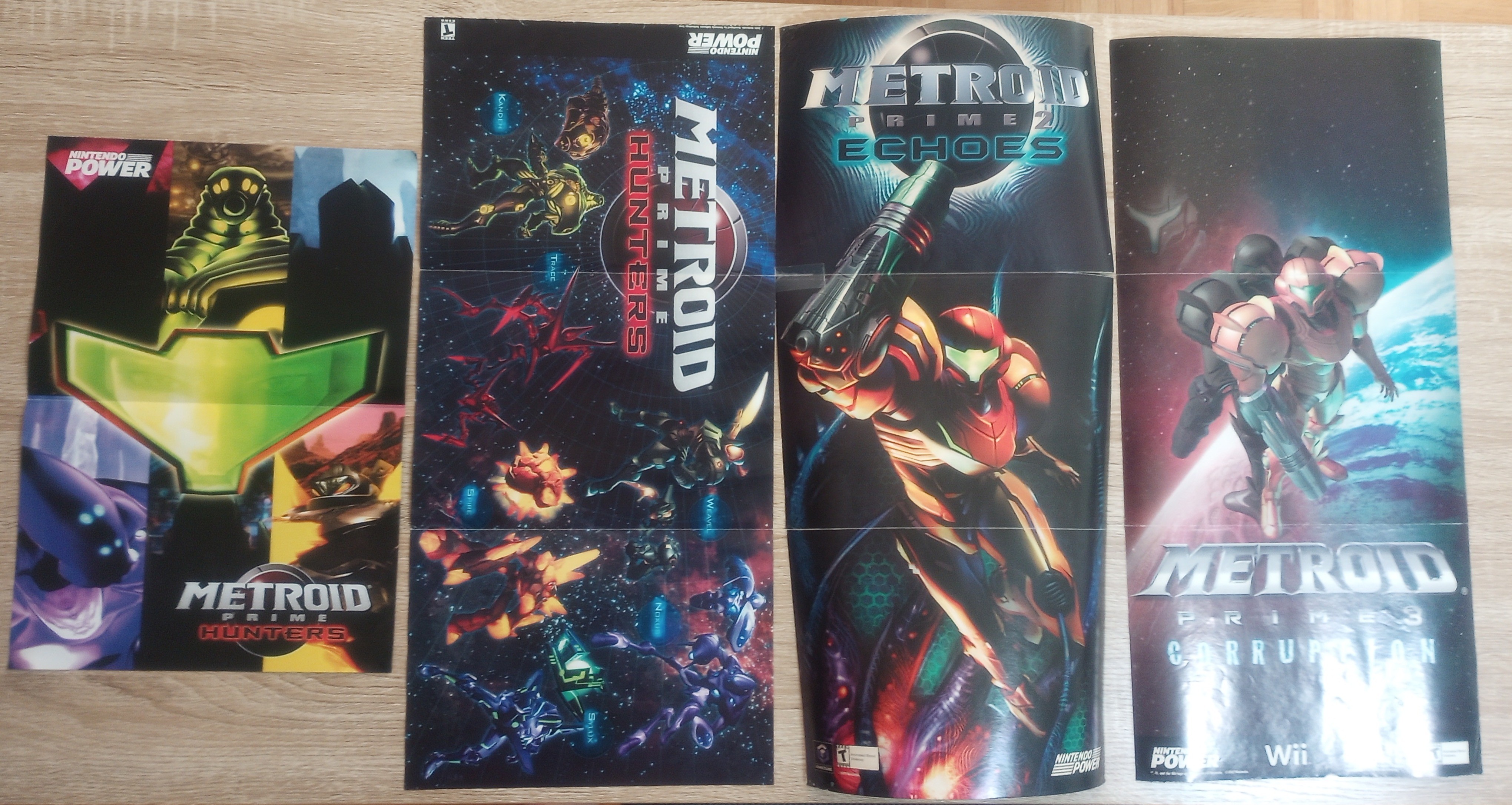 4 Nintendo Power Metroid Prime Posters