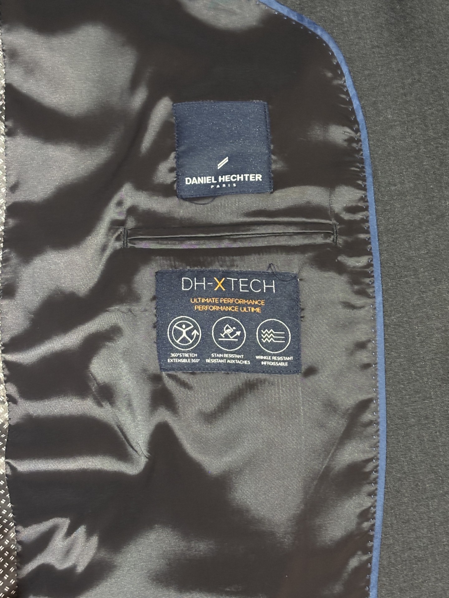 Daniel Hechter Men’s Single Breasted Suit XXL Charcoal Grey - photo 3