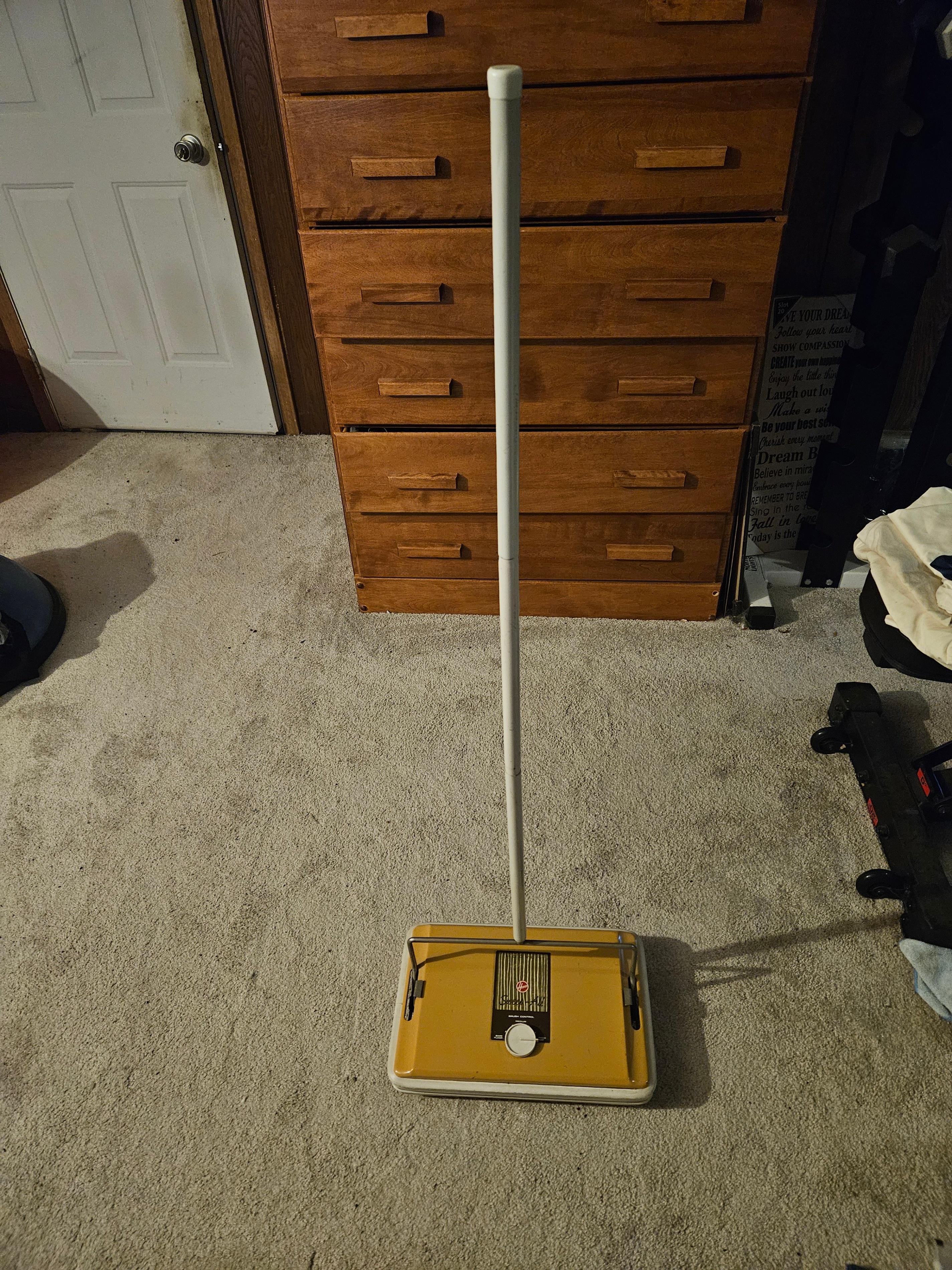 Vintage 1970s Hoover Sweep-Mor, Lightweight Electric Broom, MCM