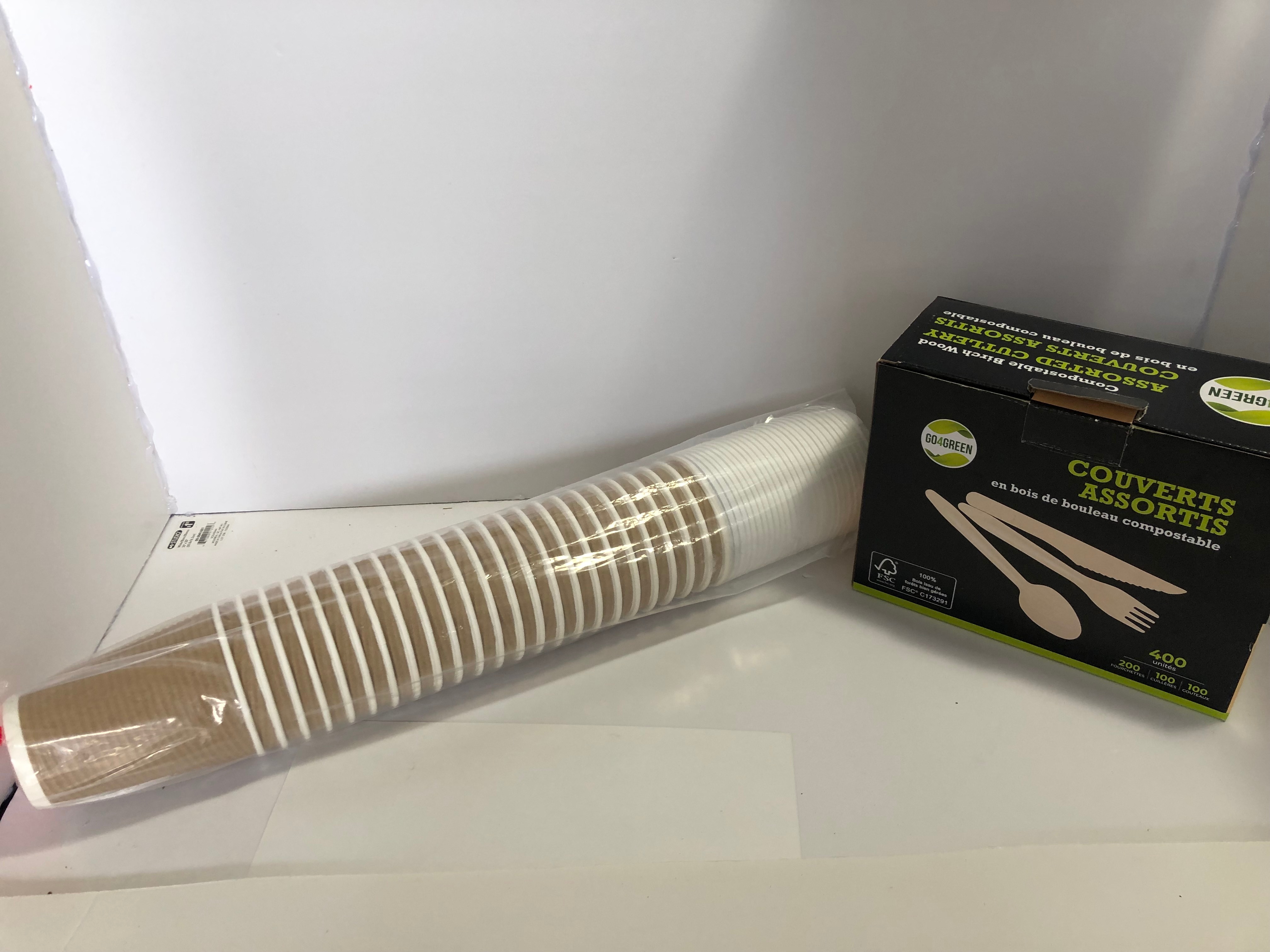 Compostable Birch Wood Cutlery Set & Cups - photo 4