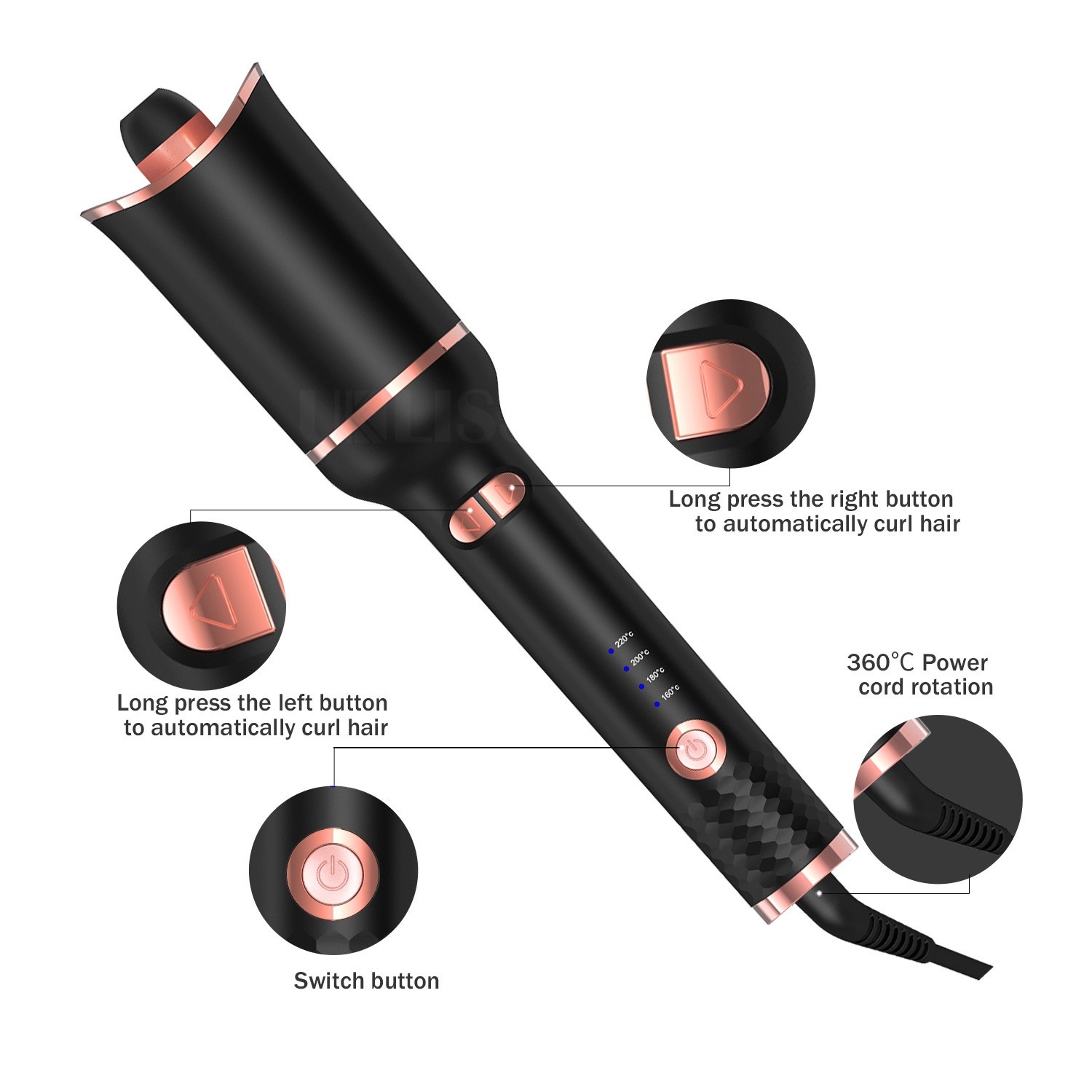Automatic rotating curling iron - photo 5
