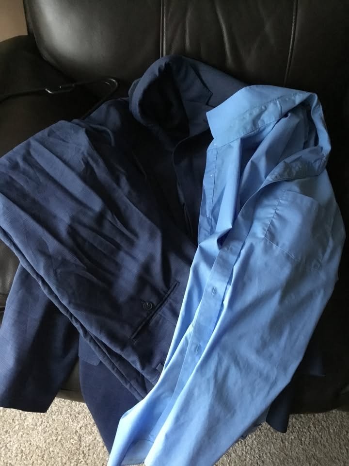 teen navy blue dress suit - photo 3