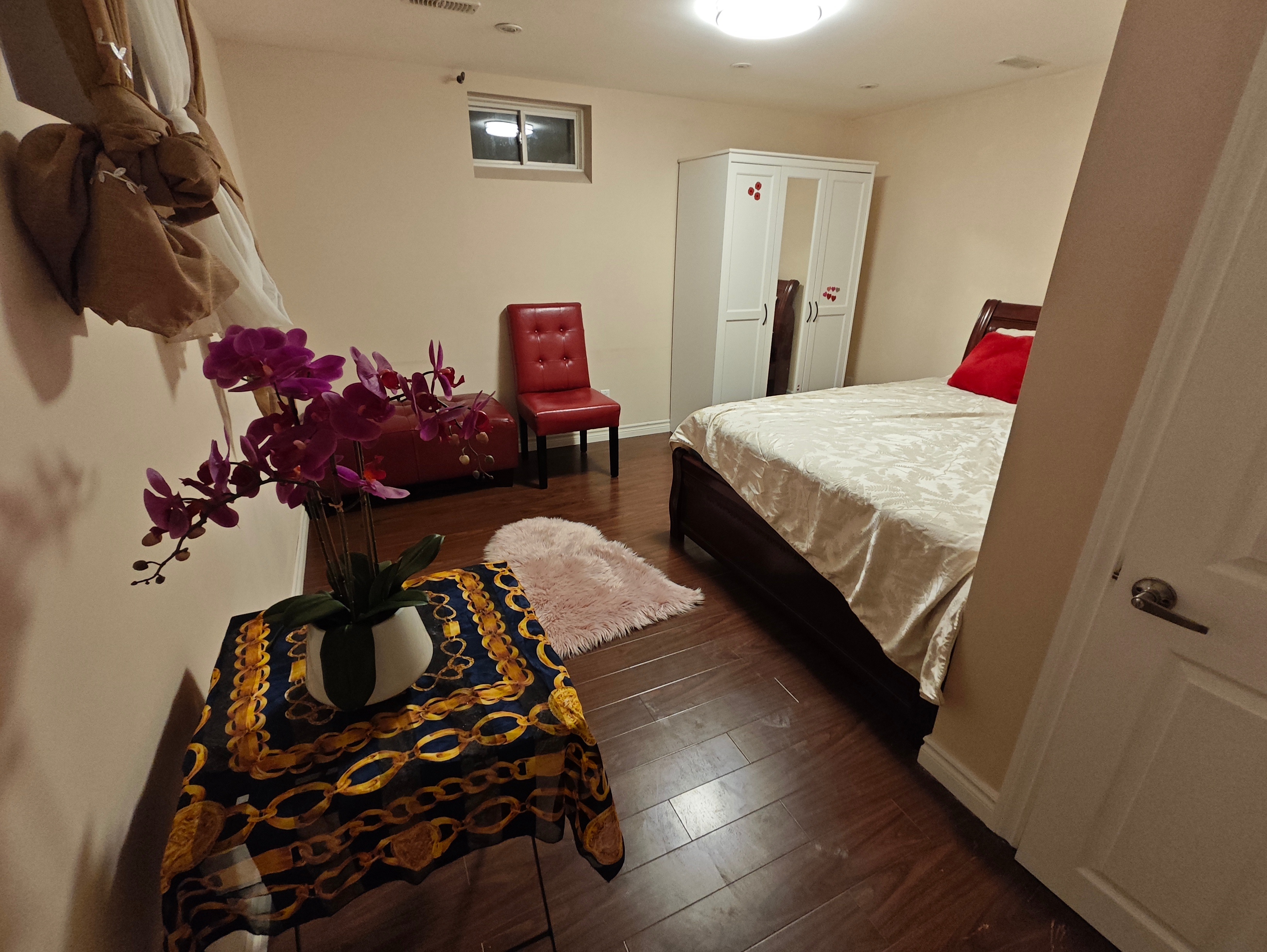 Spacious & Modern Bedroom Lower-Level Suite Shared Bath