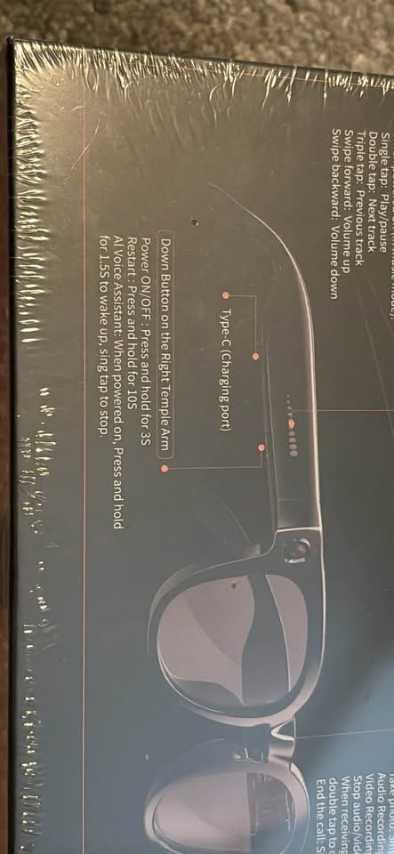 MT3 Smart AI Glasses 2gb w/ Camera/Translation – New in Box
