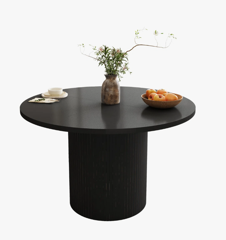 Black Round Dining Table - 47 inch Diameter - New in box - photo 4