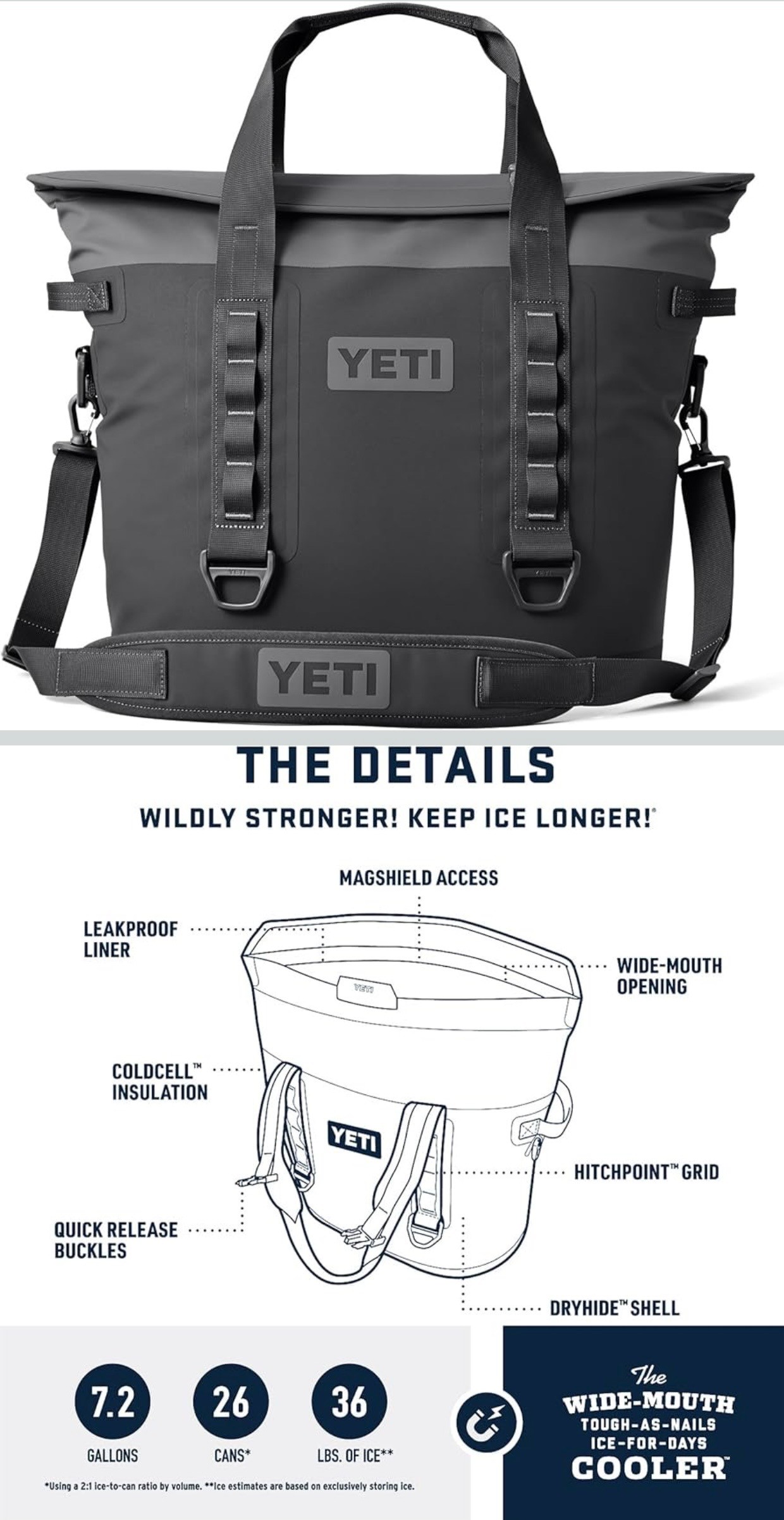 YETI Hopper M30 Portable Soft Coolers with MagShield Access - photo 3
