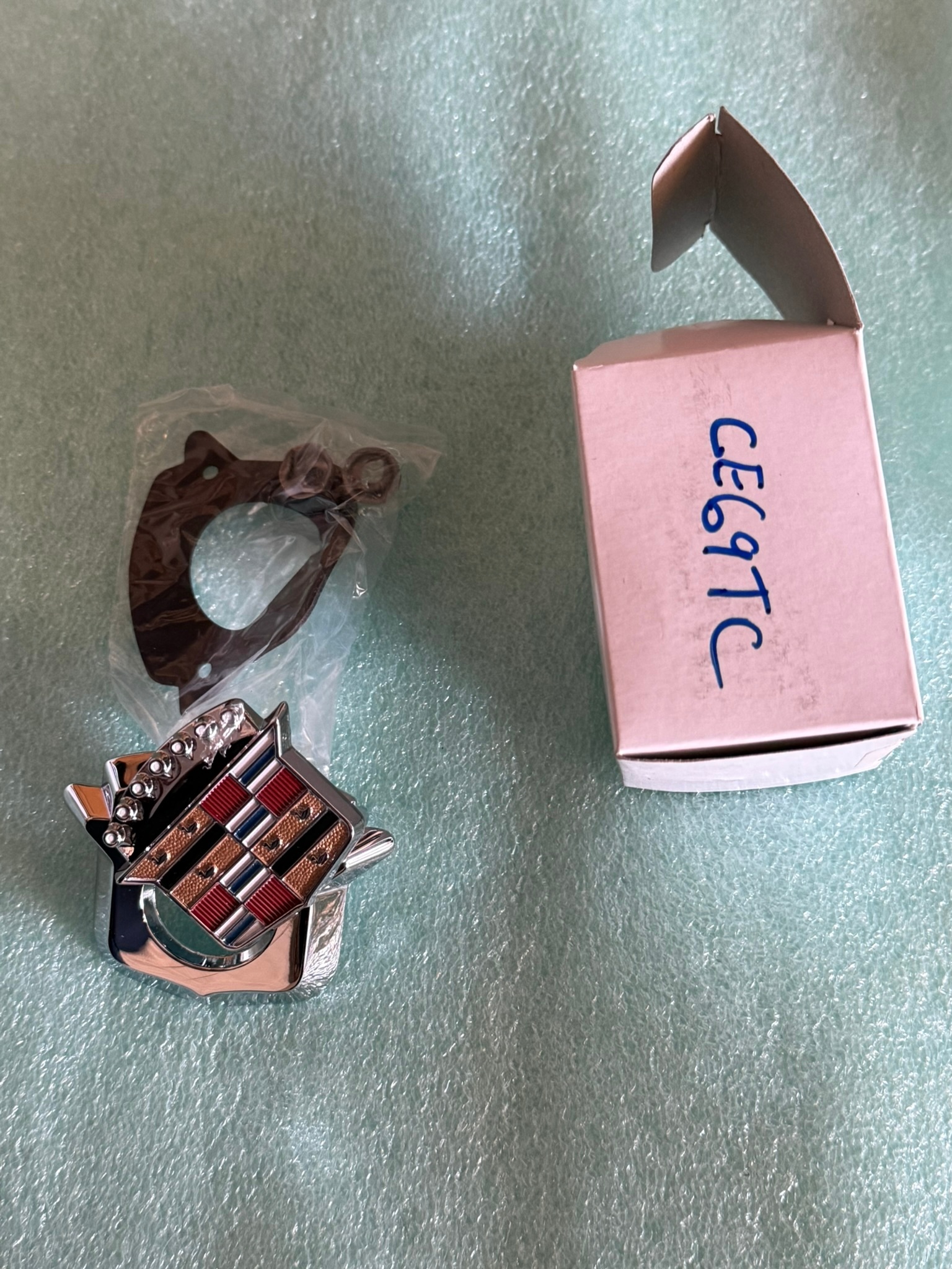 Cadillac Eldorado 1969 Trunk Lid Emblem with Mounting Hardware