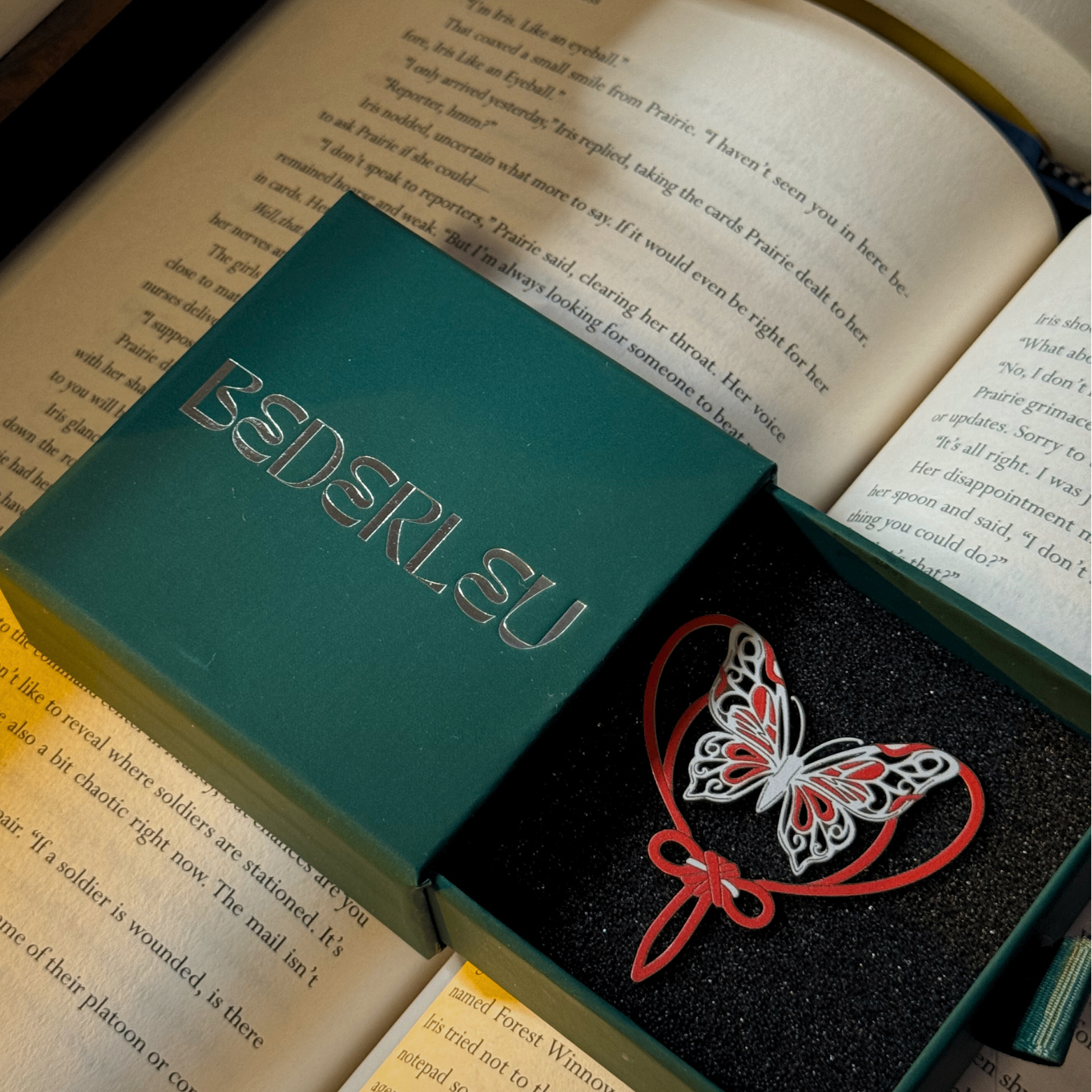 Danmei TGCF Silver Butterfly Metal Bookmark | Heaven Official - photo 2